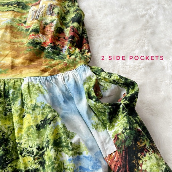 Vintage Bernie Dexter Cottage Country Print Dress - Picture 6 of 11